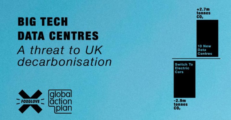 New Report: Big Tech Data Centres: a Threat to UK Decarbonisation